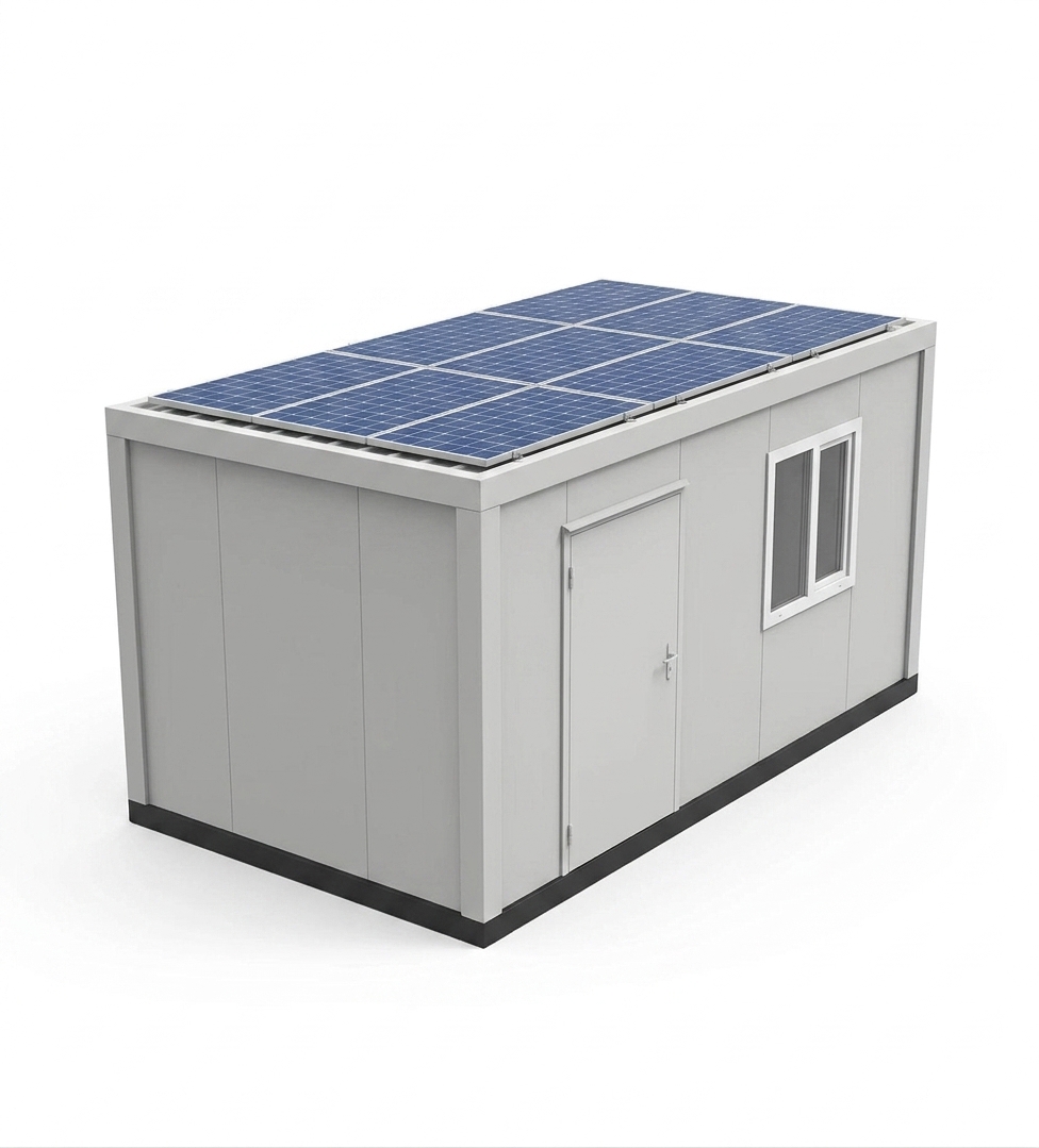 Container cu panouri fotovoltaice